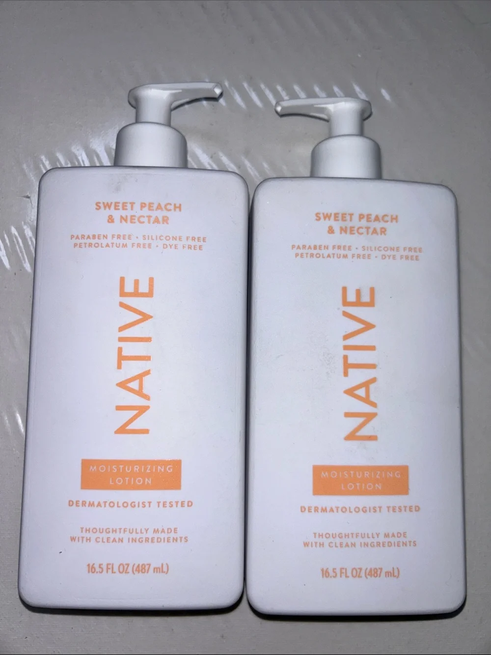2x Native Sweet Peach & Nectar Moisturizing Lotion
